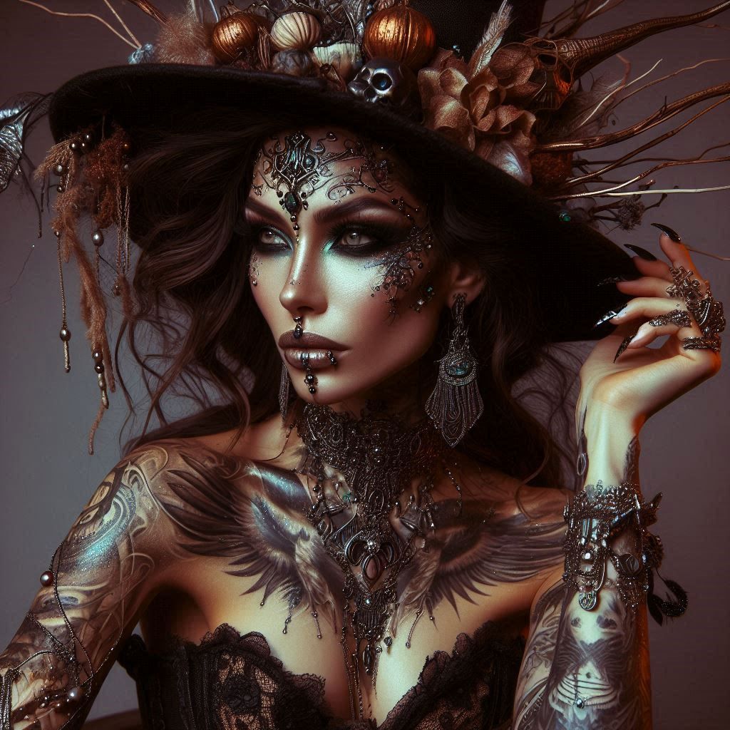 Beautiful Powerful Brown Witch with a Twist, Berlin Secessio...