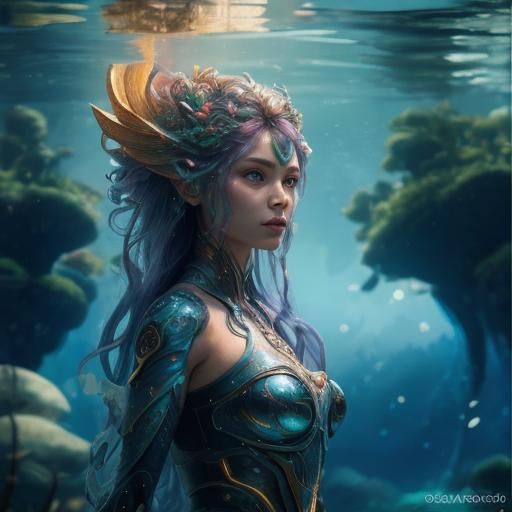 Step into an enchanting realm where the enigmatic female bio...