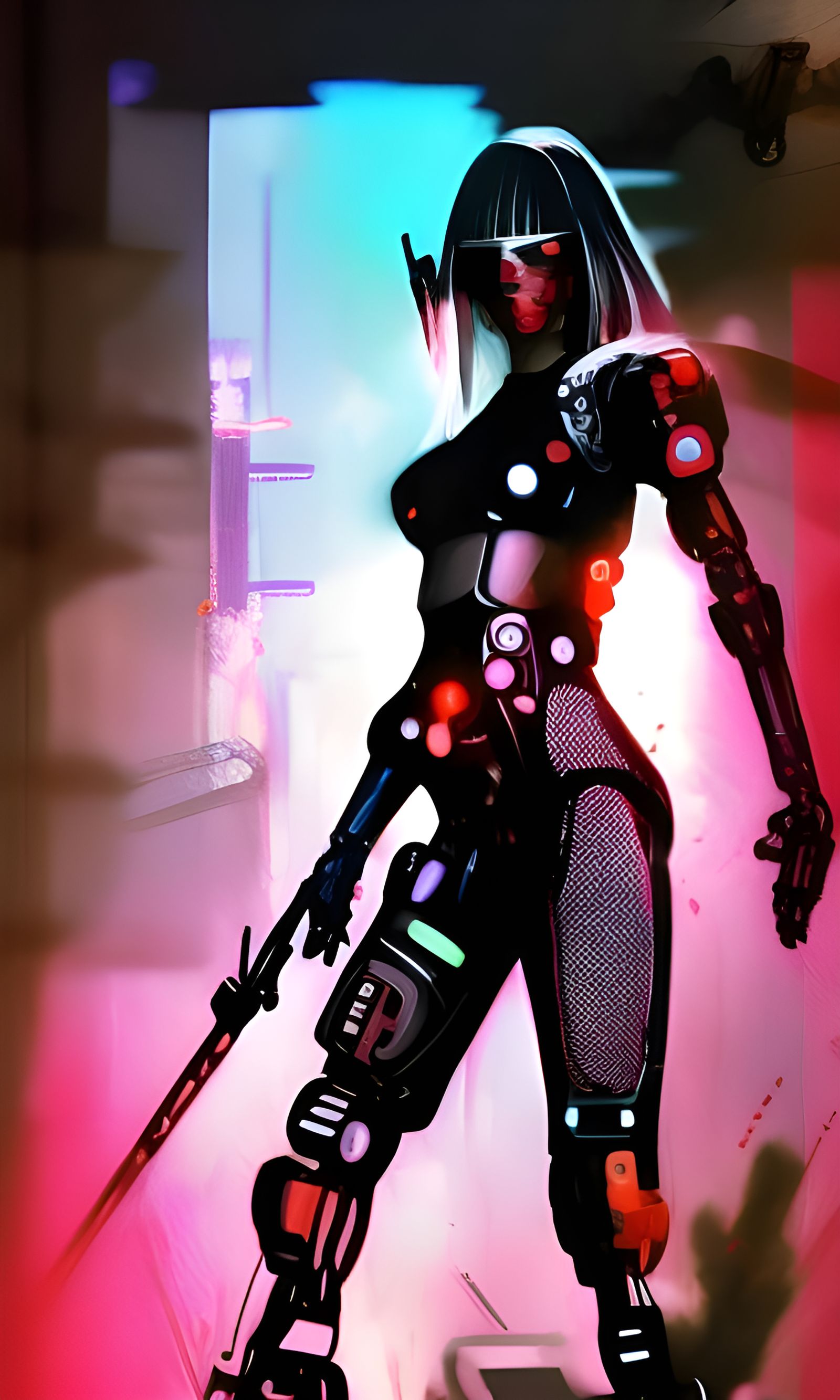 Cyborg Elecktra - ninja assassin