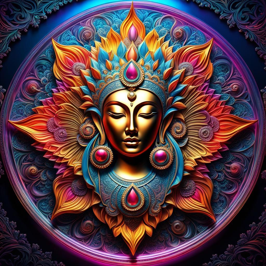 Mandala goddess   by @Knucker