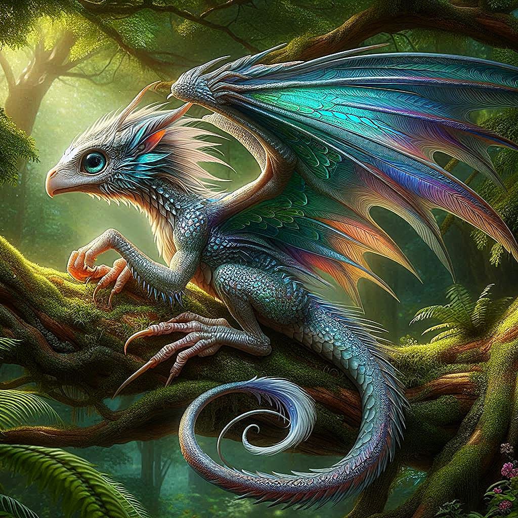 with wings and claws