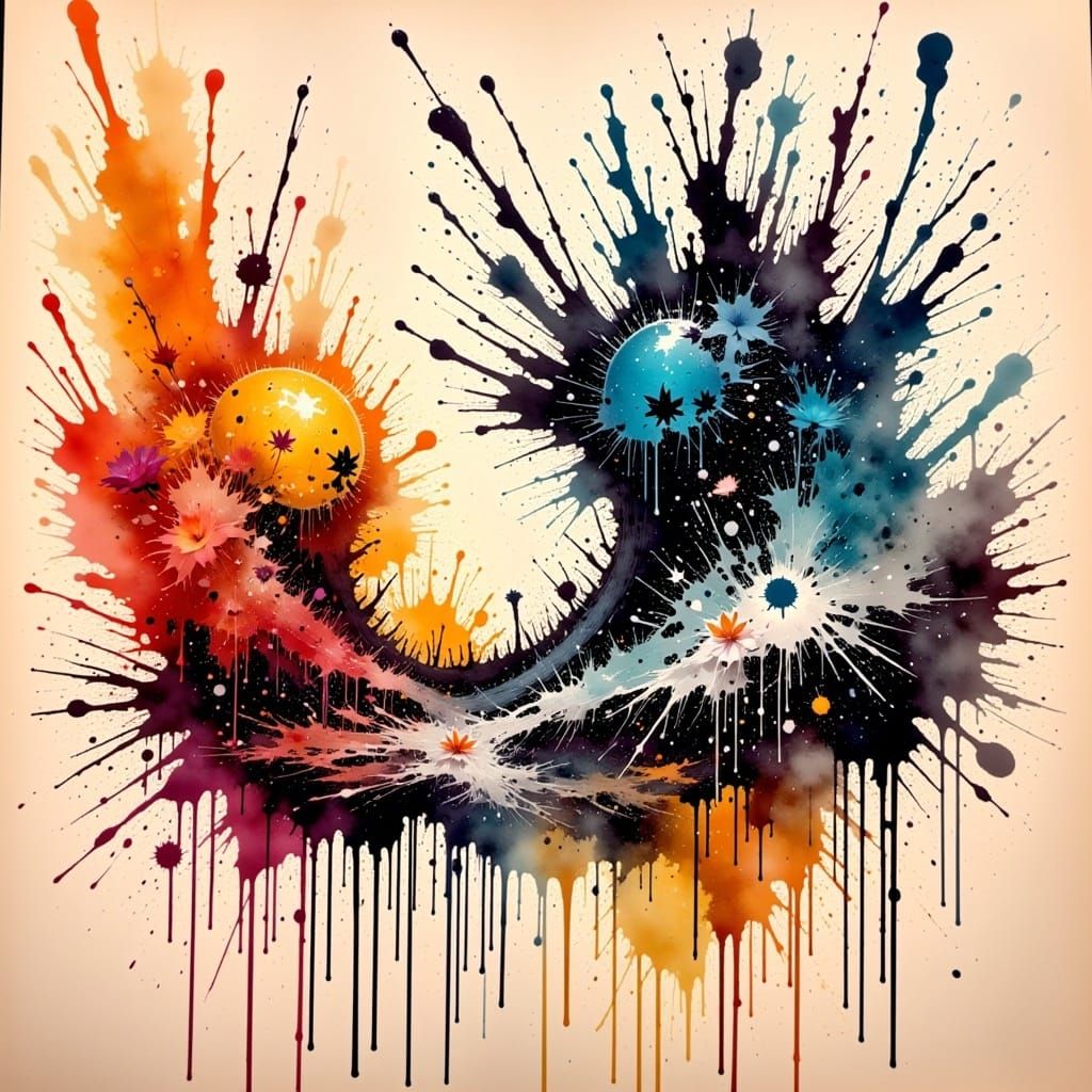 <lora:Ttogttog Ingkeu Fx:1.0>, ink splatter, paper, colorful