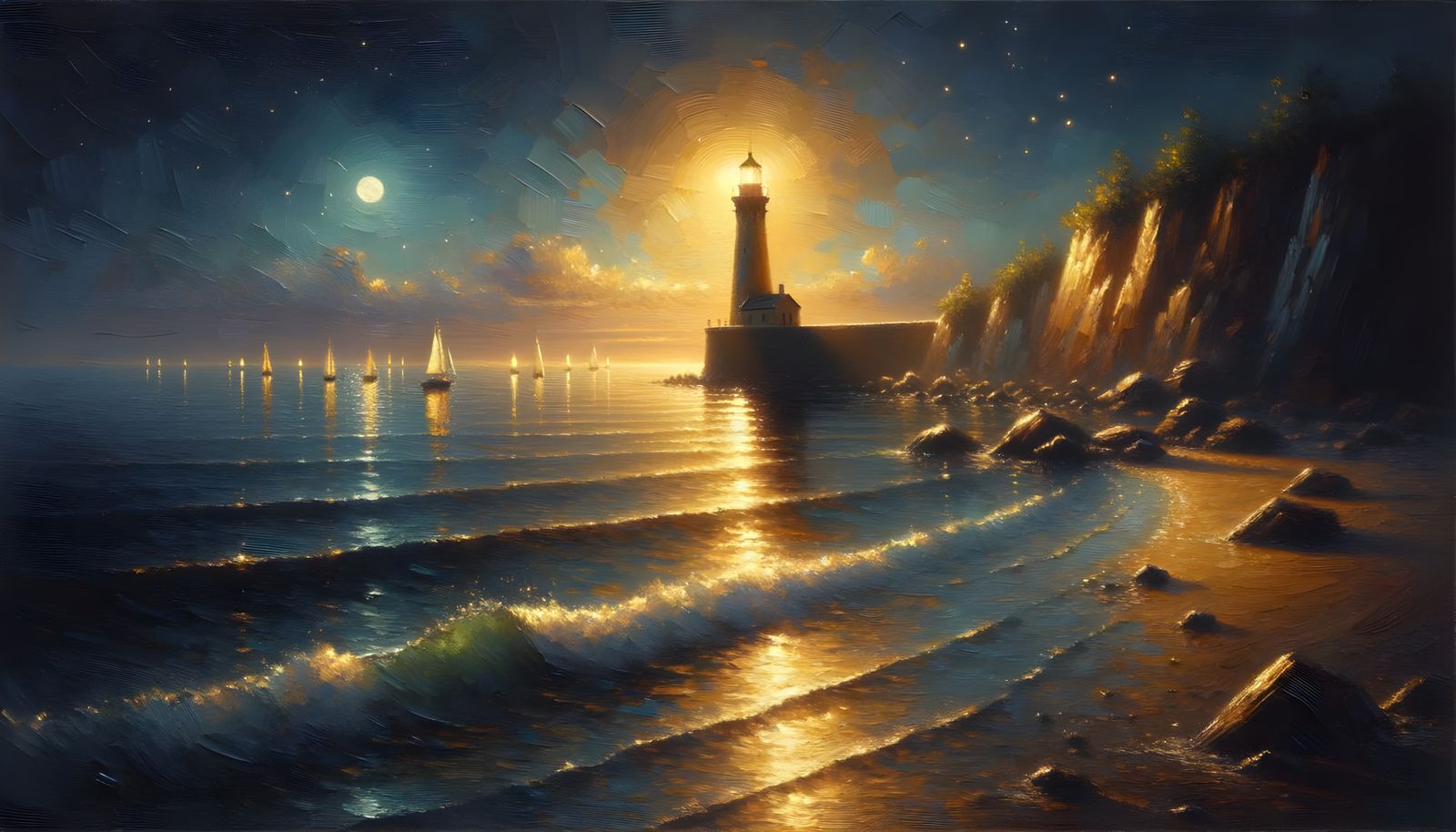 Beacon of the Quiet Tide  by @QUANTUMNOVA