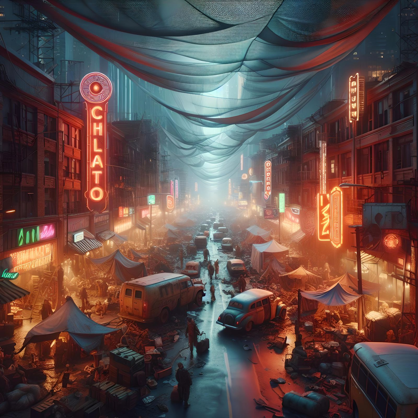 Post apocalyptic Chicago Market