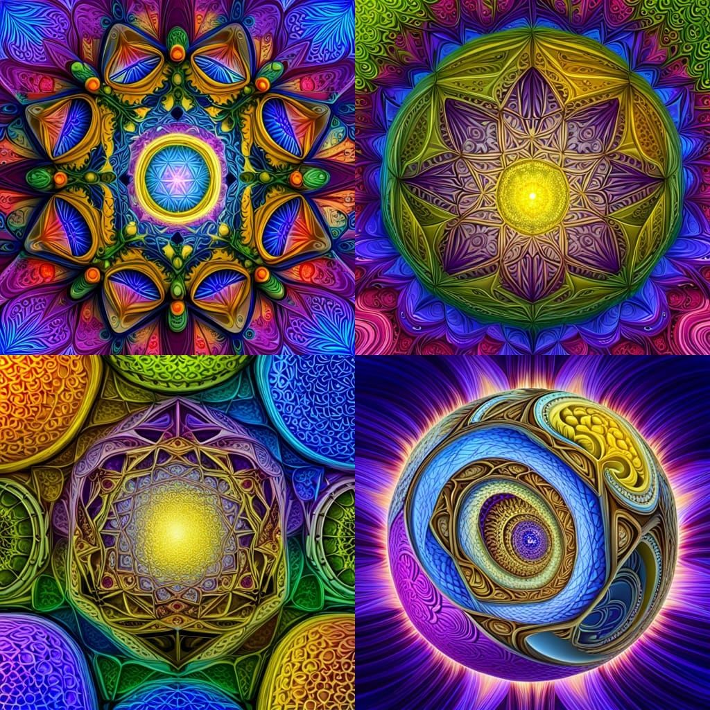 Vibrational Dimensions - AI Generated Artwork - NightCafe Creator