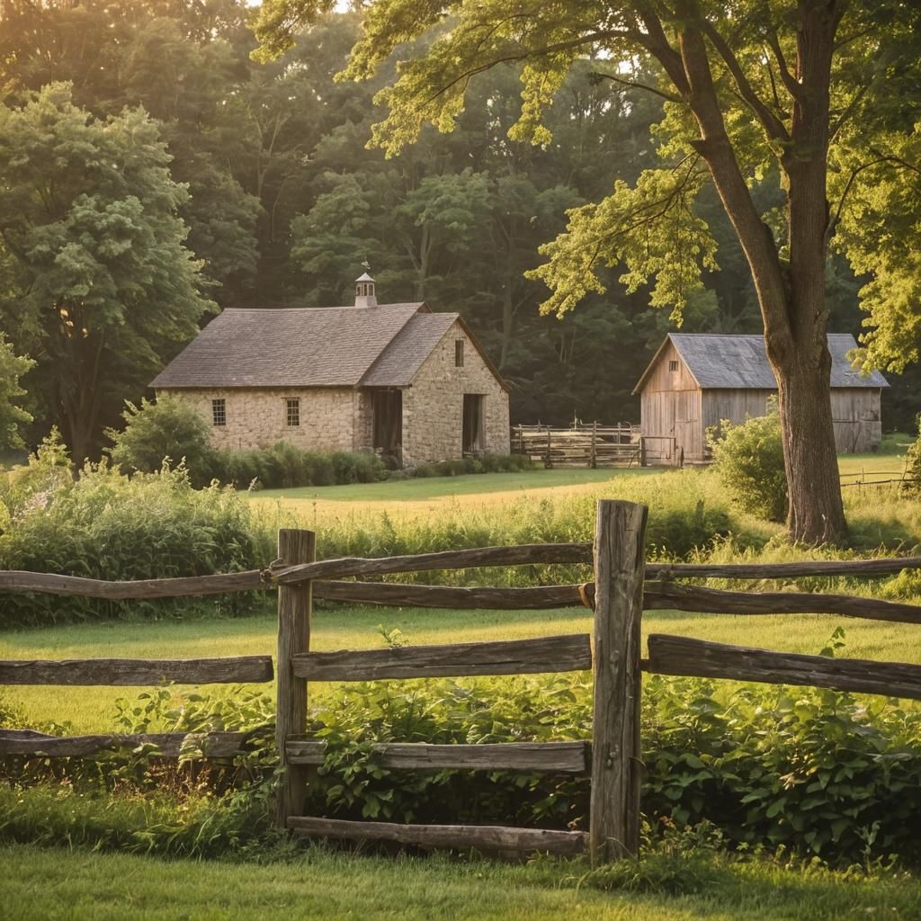 Lancaster County Pennsylvania, circa 1770, limestone bank barn