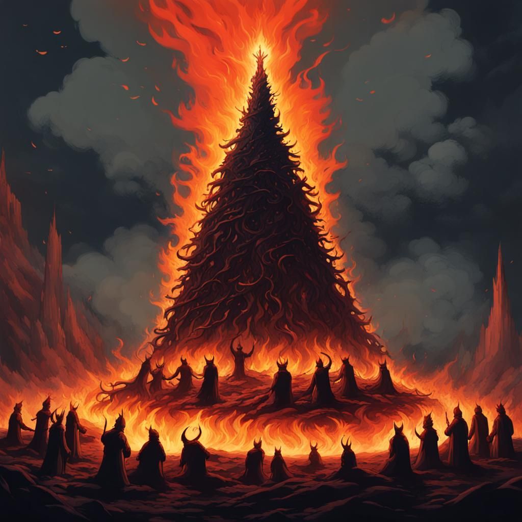 "Roasting on an open fire"  by @shopofdoom