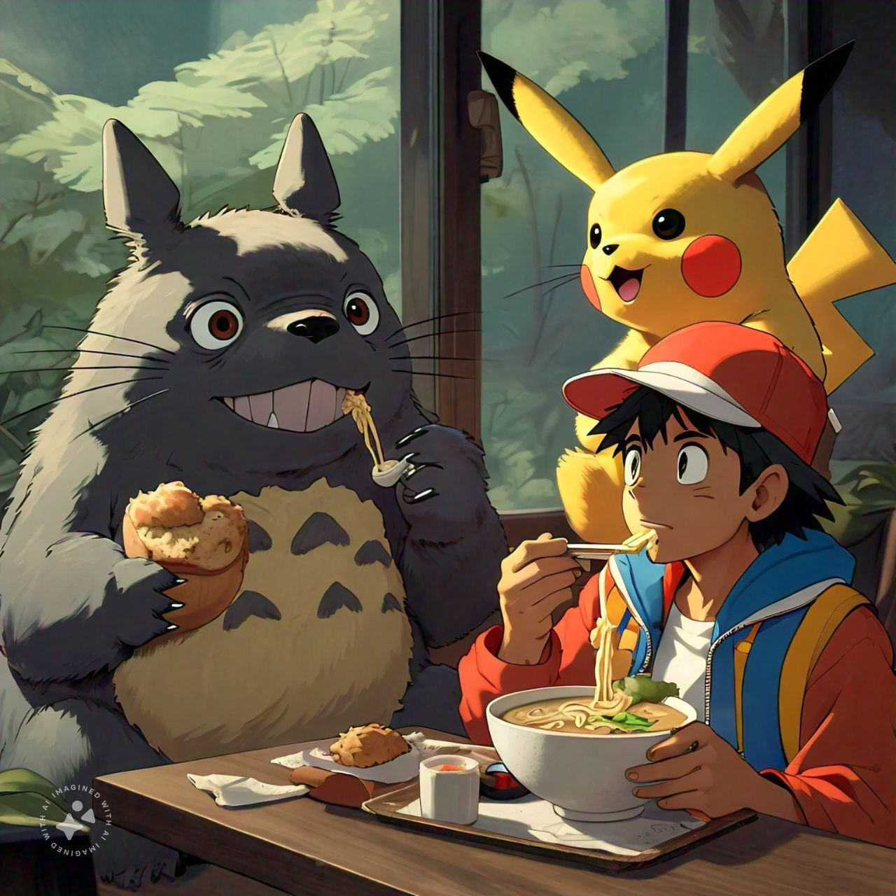 Eating with my neighbor