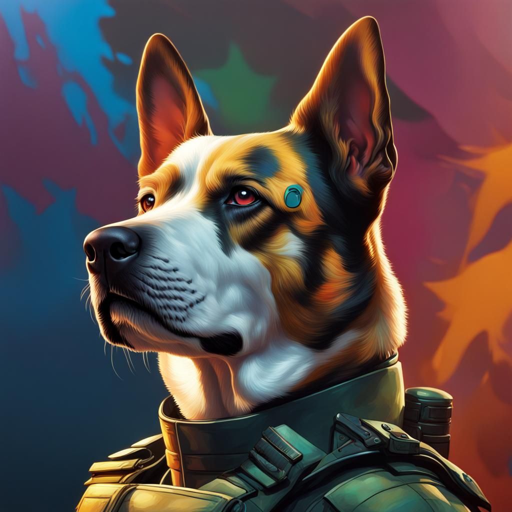 Commander dog - User on NightCafe Creator - NightCafe Creator