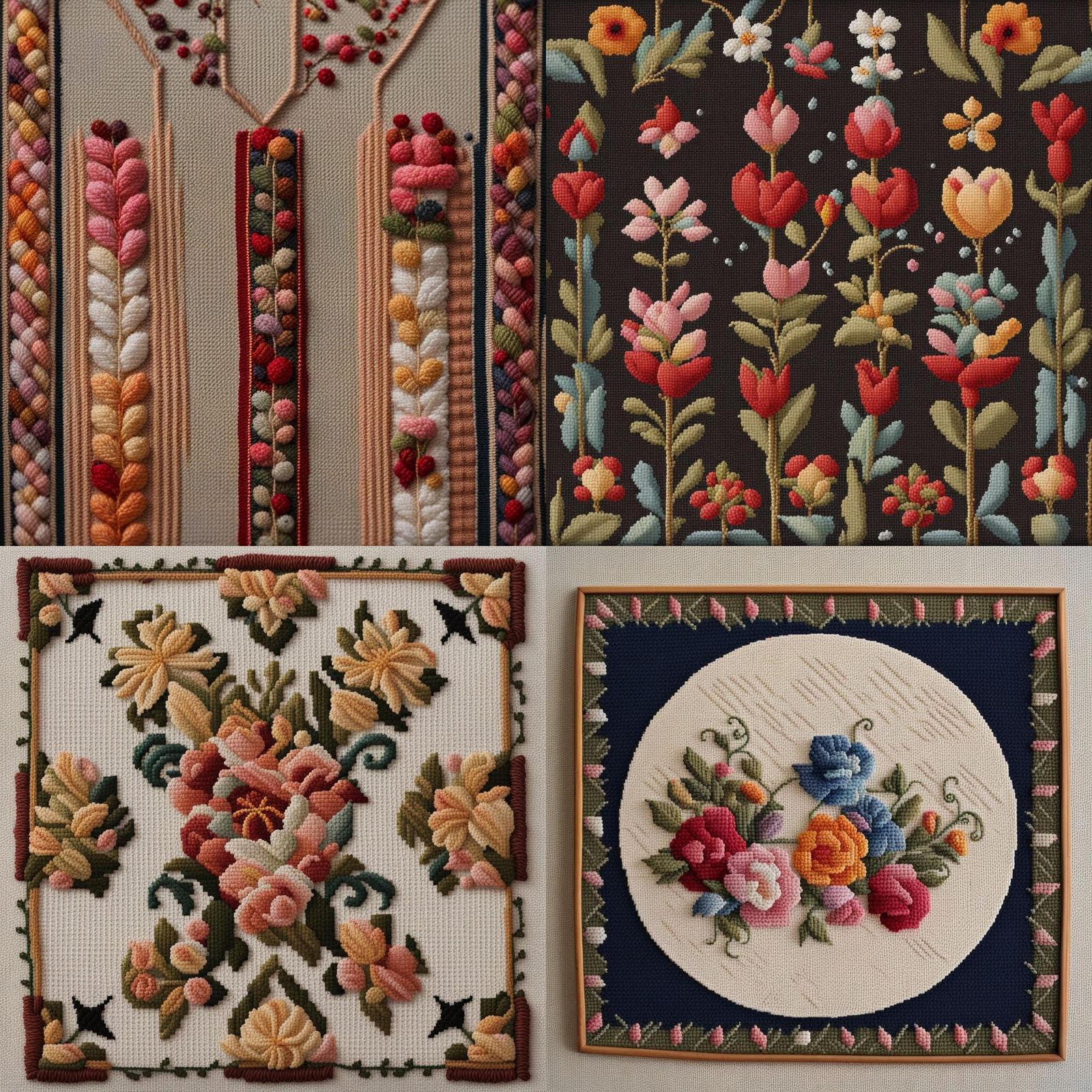 needlepoint AI Generated Artwork NightCafe Creator