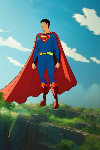 anime superman - AI Generated Artwork - NightCafe Creator