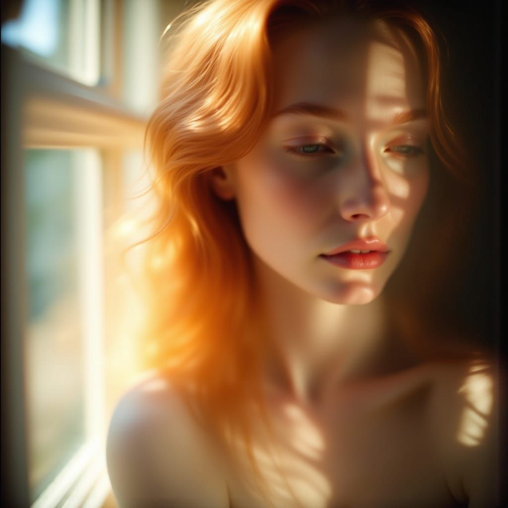 Dreamy blurred redhead  by @Veline