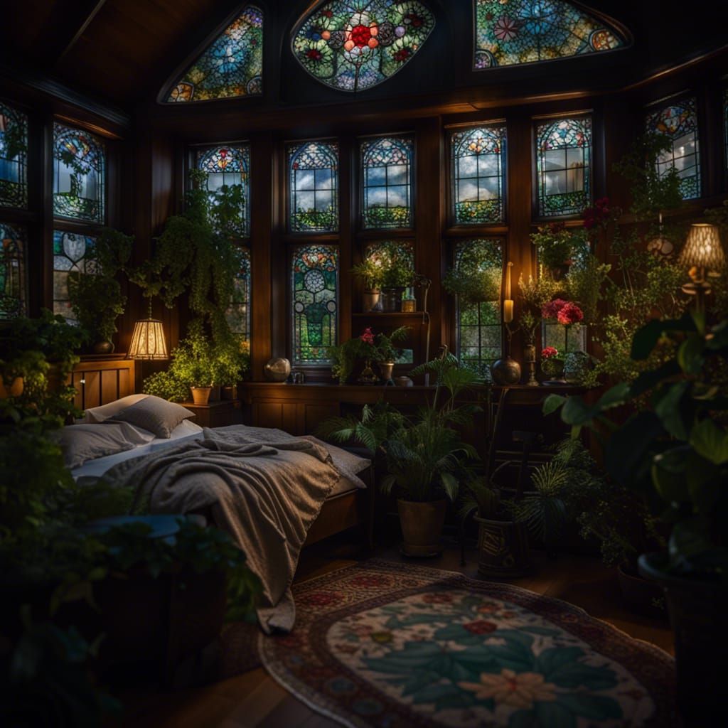 Victorian Cottagecore Bedroom 3  by @Xyloto