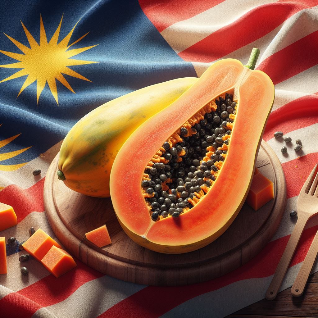 Malaysia's national fruit, Carica papaya