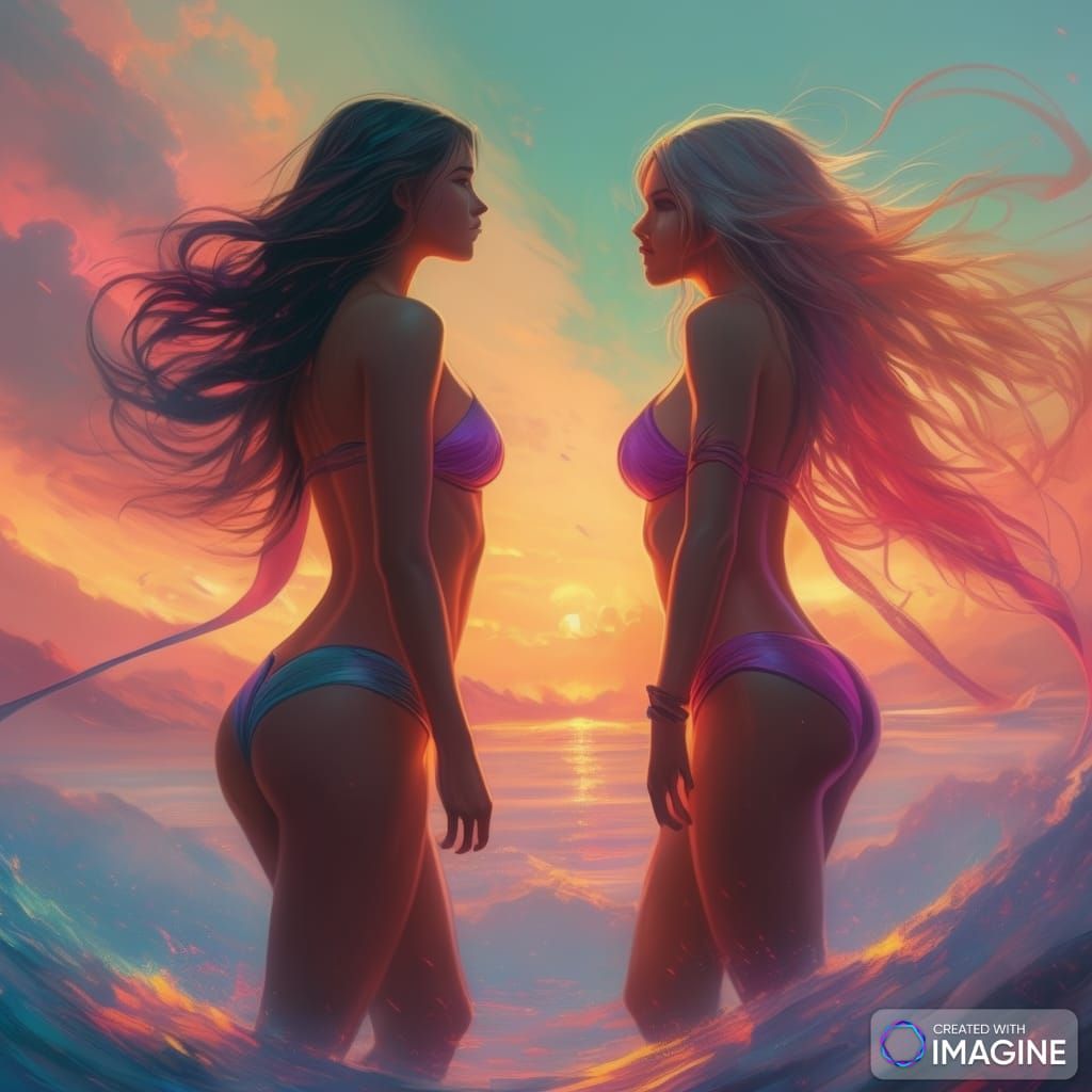 two women assesing each other 11