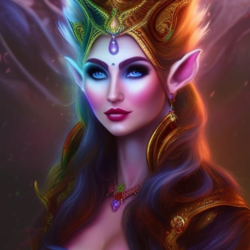 Elf Goddess - AI Generated Artwork - NightCafe Creator