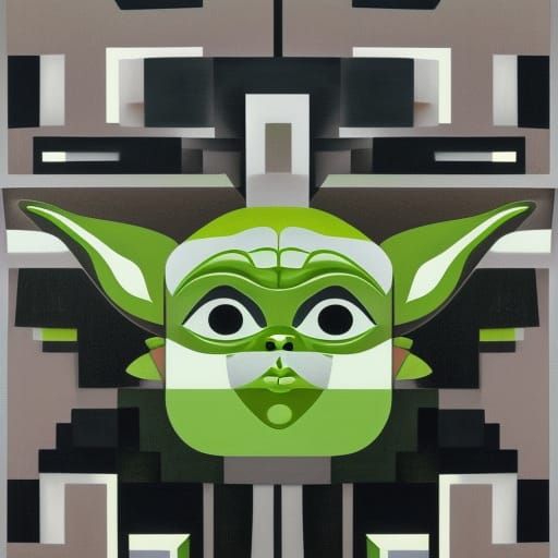Baby Yoda #11 Cubist v2