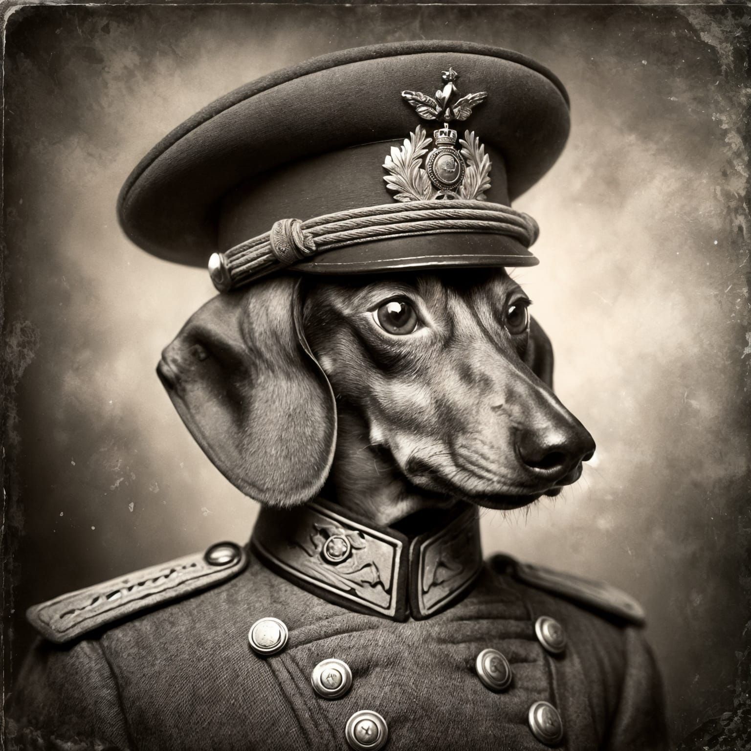 portrait of a dachshund