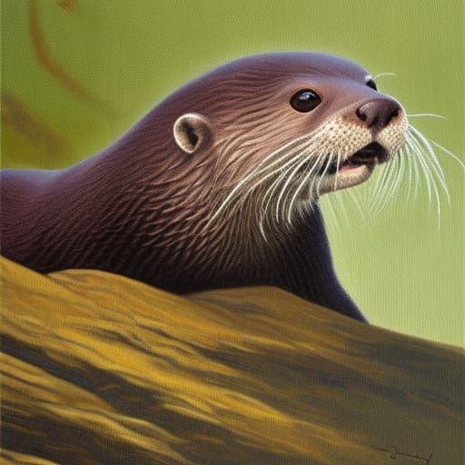Fire-Breathing River Otter - AI Generated Artwork - NightCafe Creator