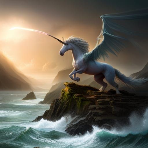 Unicorn preparing
