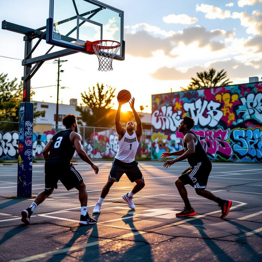 Street Basketball  by @Blue Nosed