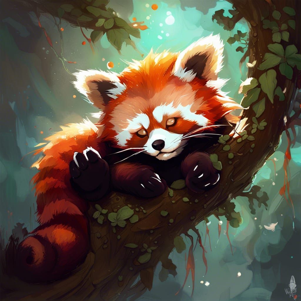 red panda - AI Generated Artwork - NightCafe Creator