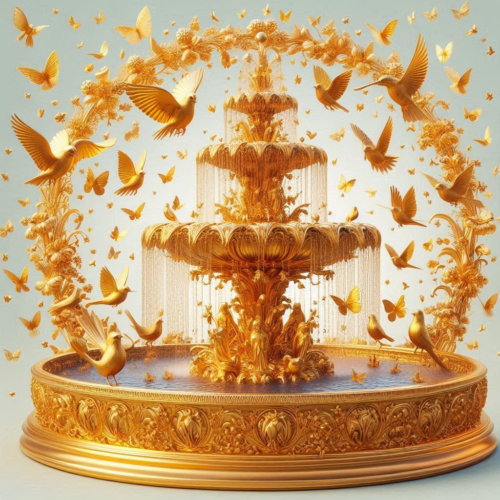 Golden fountain ⛲️