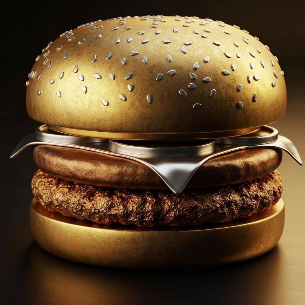 Precious metal burger  by @Baleygr Erebus
