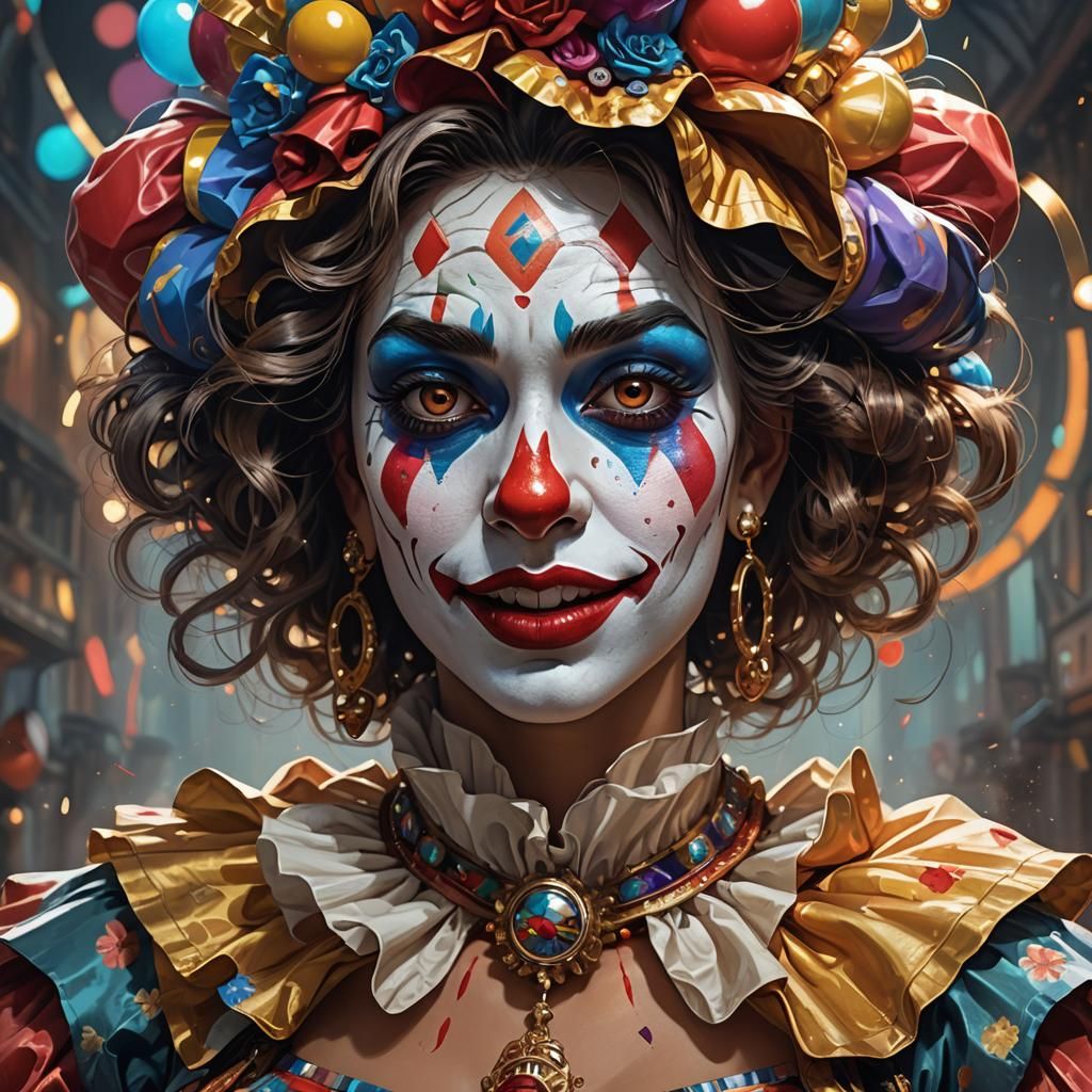 Clown 5 - AI Generated Artwork - NightCafe Creator