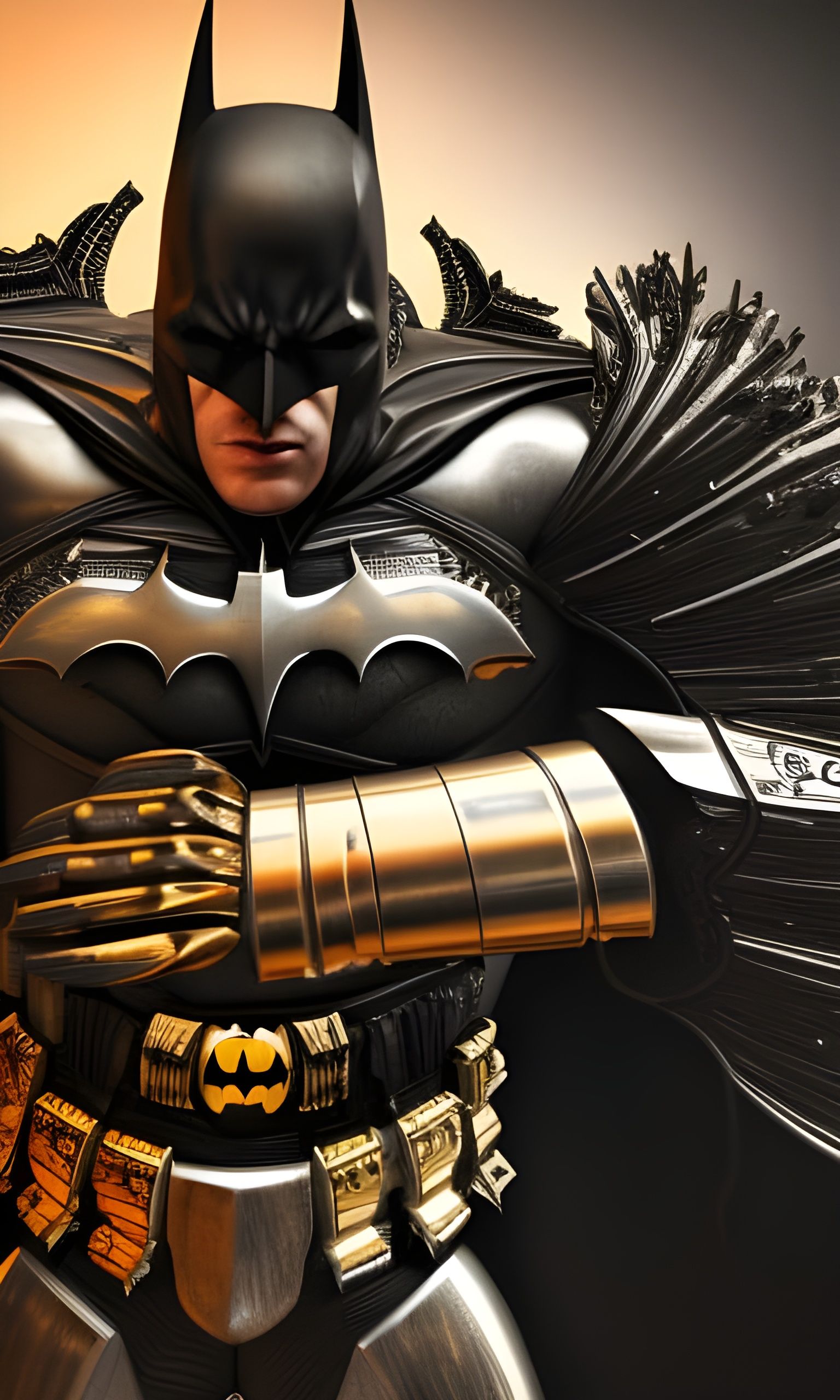 Golden Batman - AI Generated Artwork - NightCafe Creator