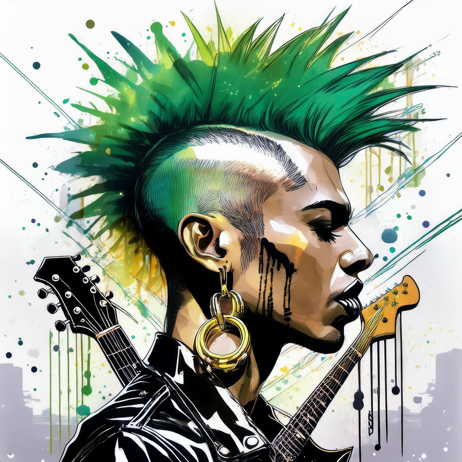 ink splashes punk