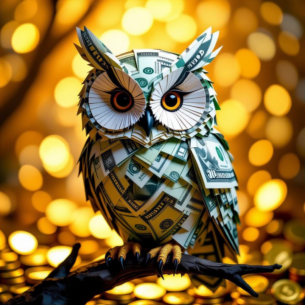 The Money Owl  by @Elena