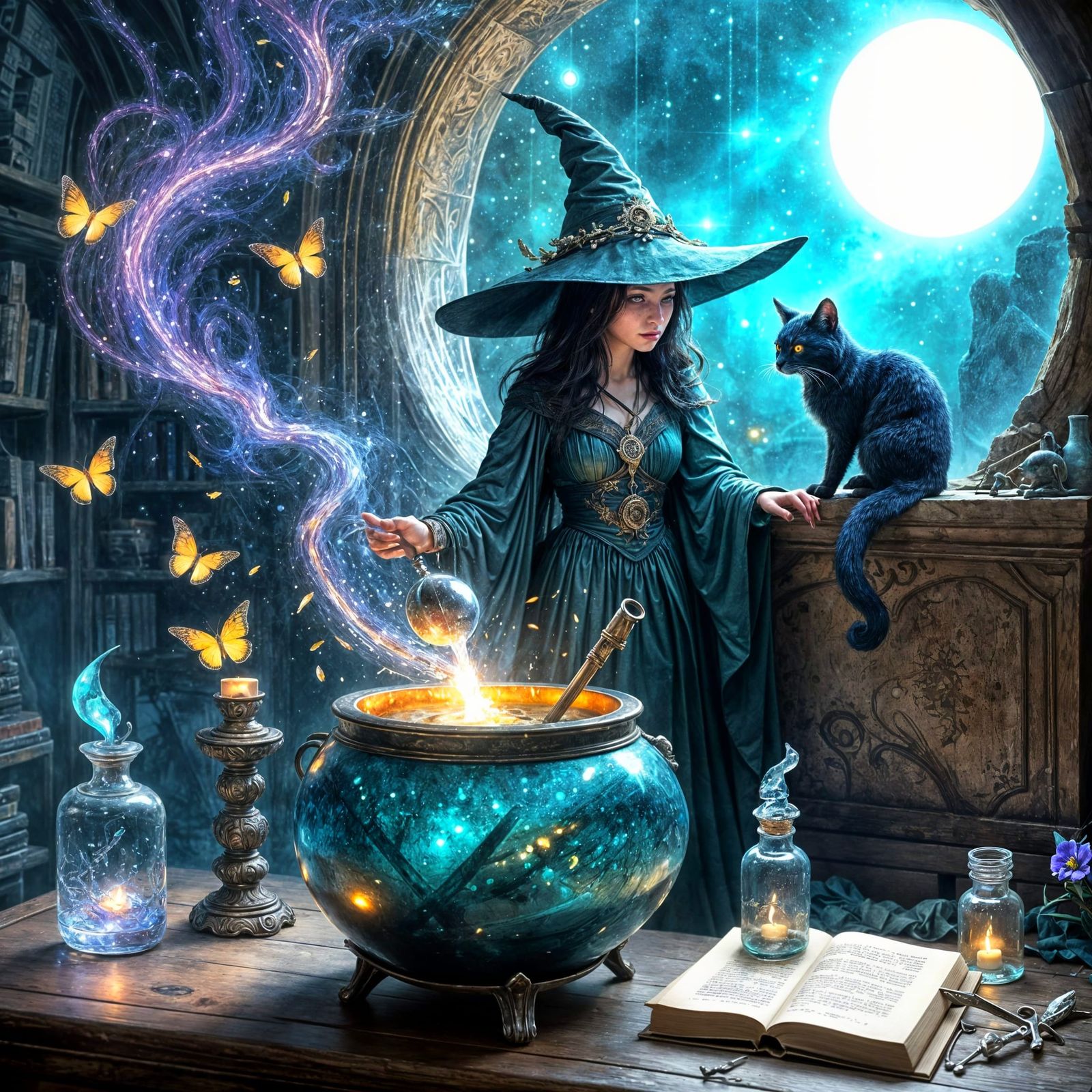 Full moon ritual, according to the rules of art  by @LunaB