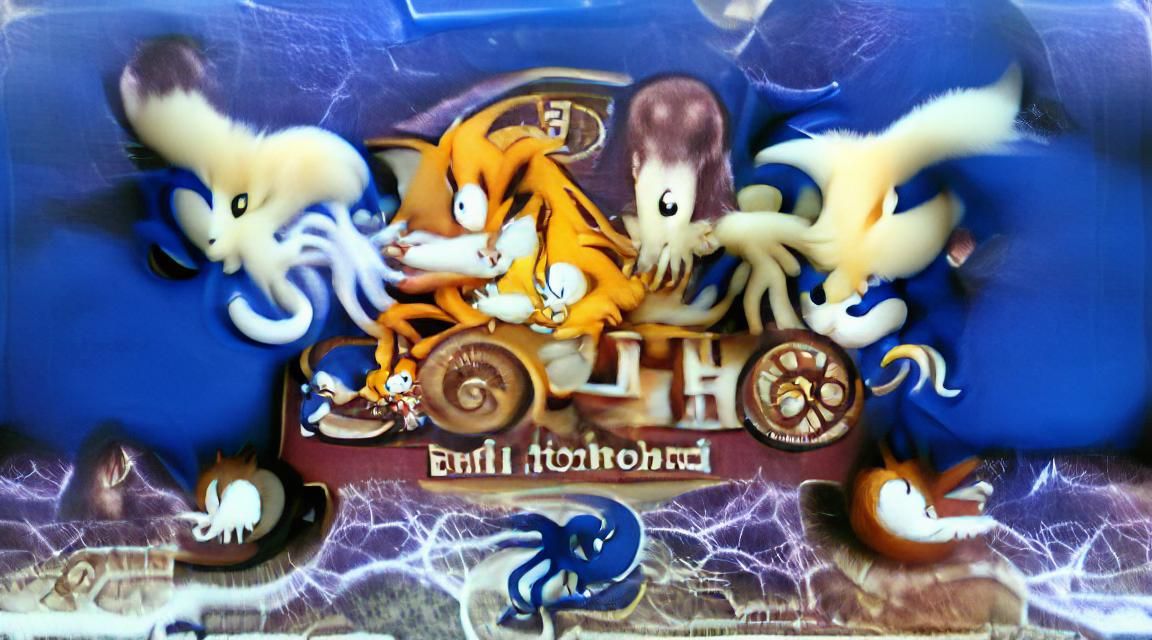 Sonic 2 box art eldritch horror - AI Generated Artwork - NightCafe Creator