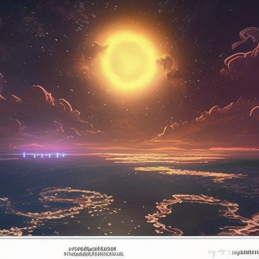 Star-Filled Night Sky Over Tropical Island