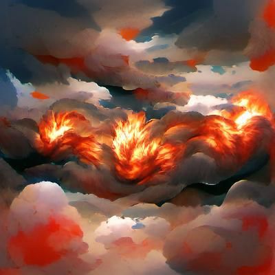 clouds of fire