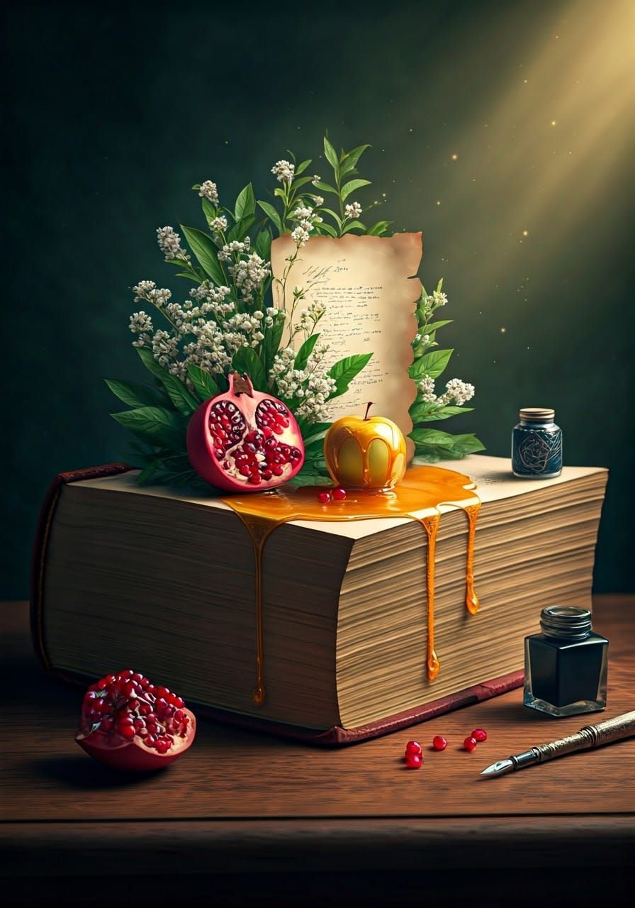 Enchanted Book with Miniature Garden and Honey