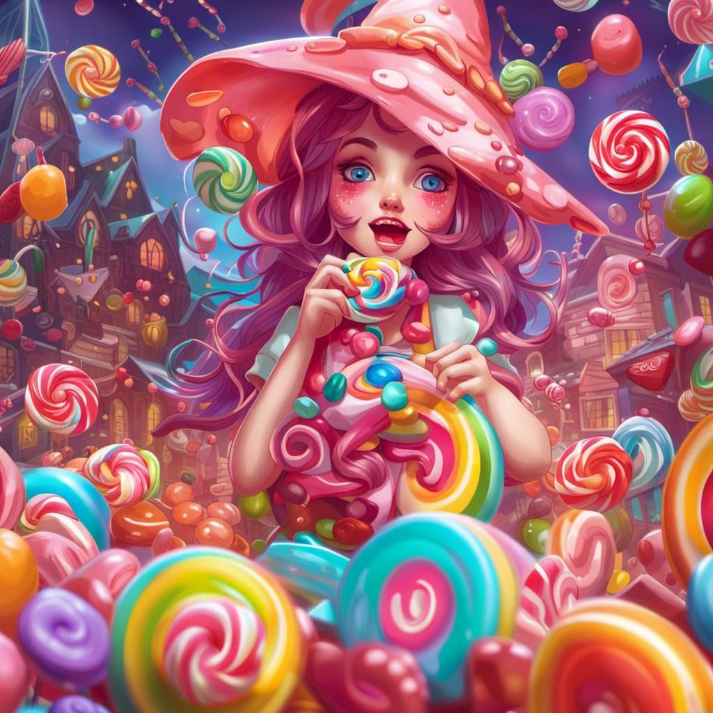 Candy Witch AI Generated Artwork NightCafe Creator