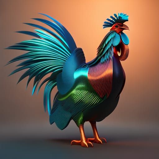 Rooster - AI Generated Artwork - NightCafe Creator