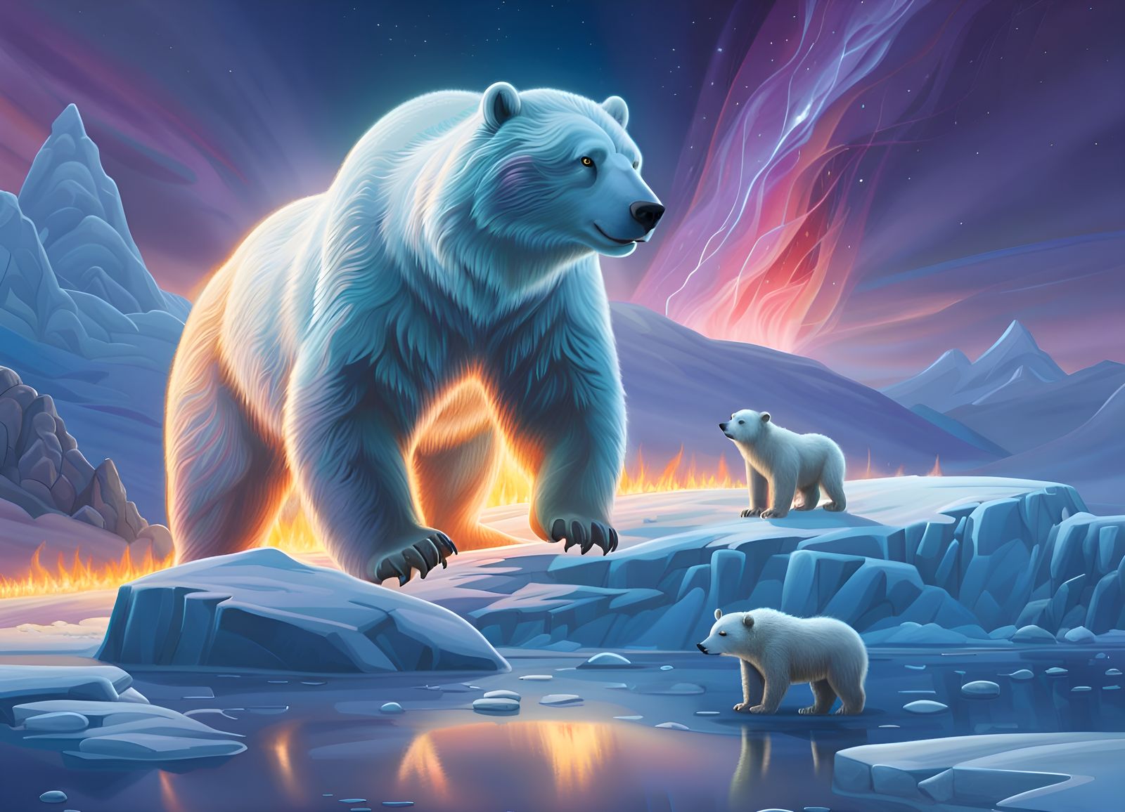 Polar Bear - AI Generated Artwork - NightCafe Creator