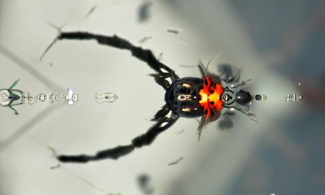 spiders of lava living in water