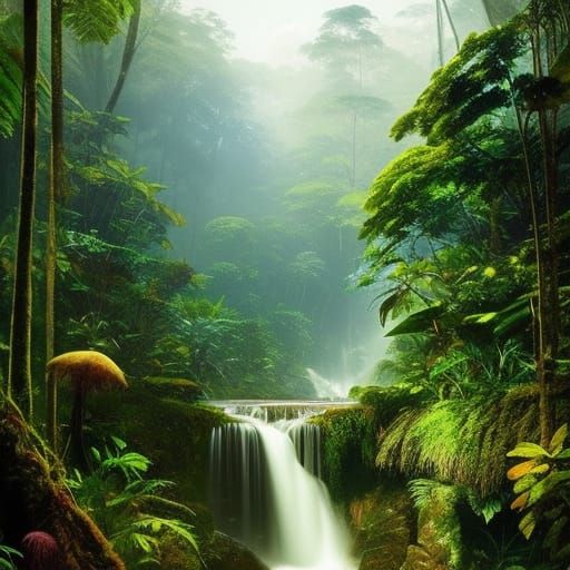 The Amazon Rainforest, South America - AI Generated Artwork - NightCafe ...