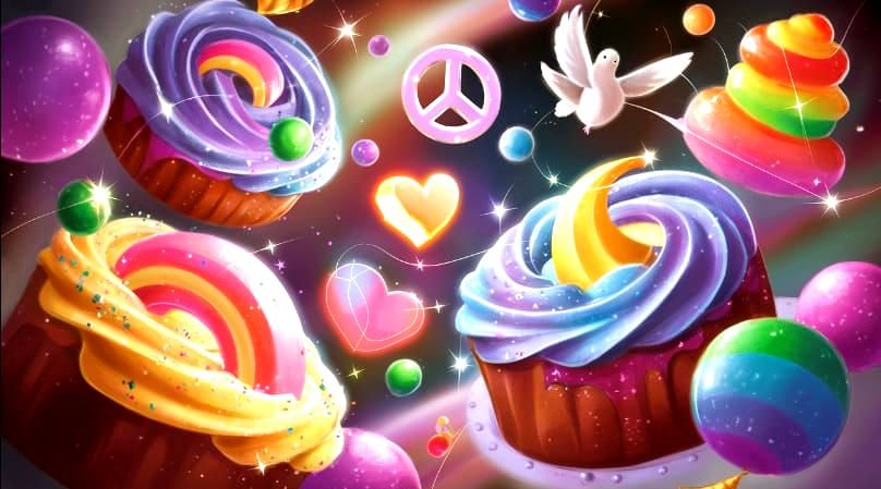 🌠🧁🍭✝️☮️💞