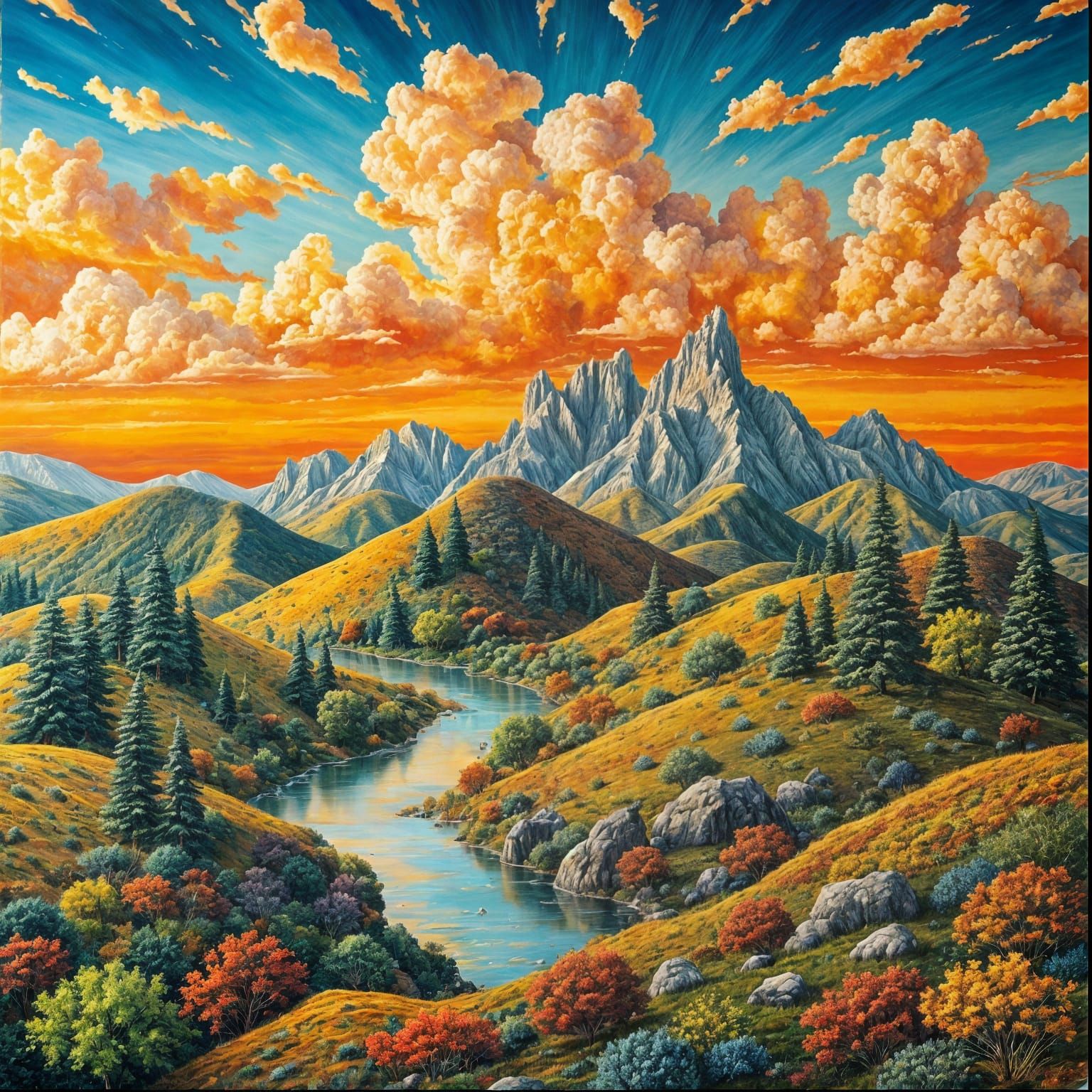 intricate landscape  by @Merumeru Meru