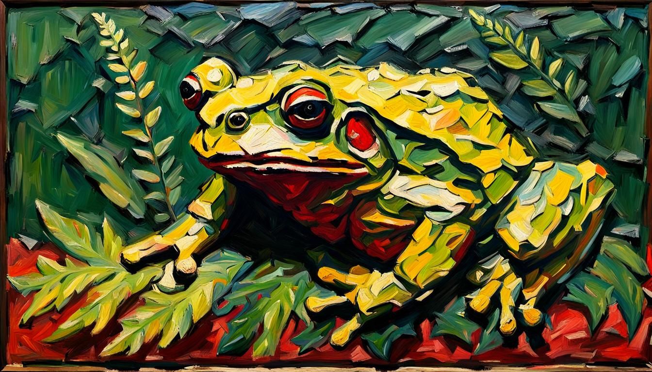 Toad On A Fern