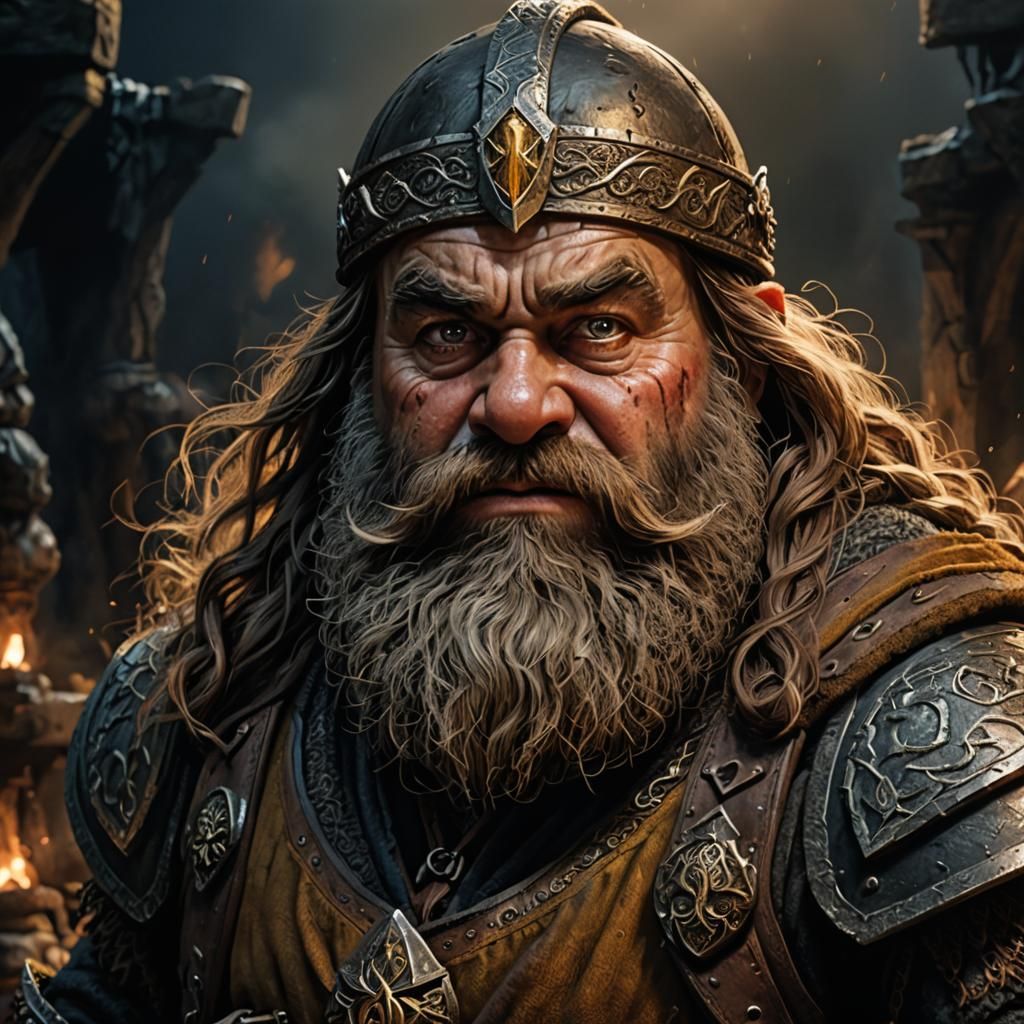 Gimli, Son of Gloin - AI Generated Artwork - NightCafe Creator