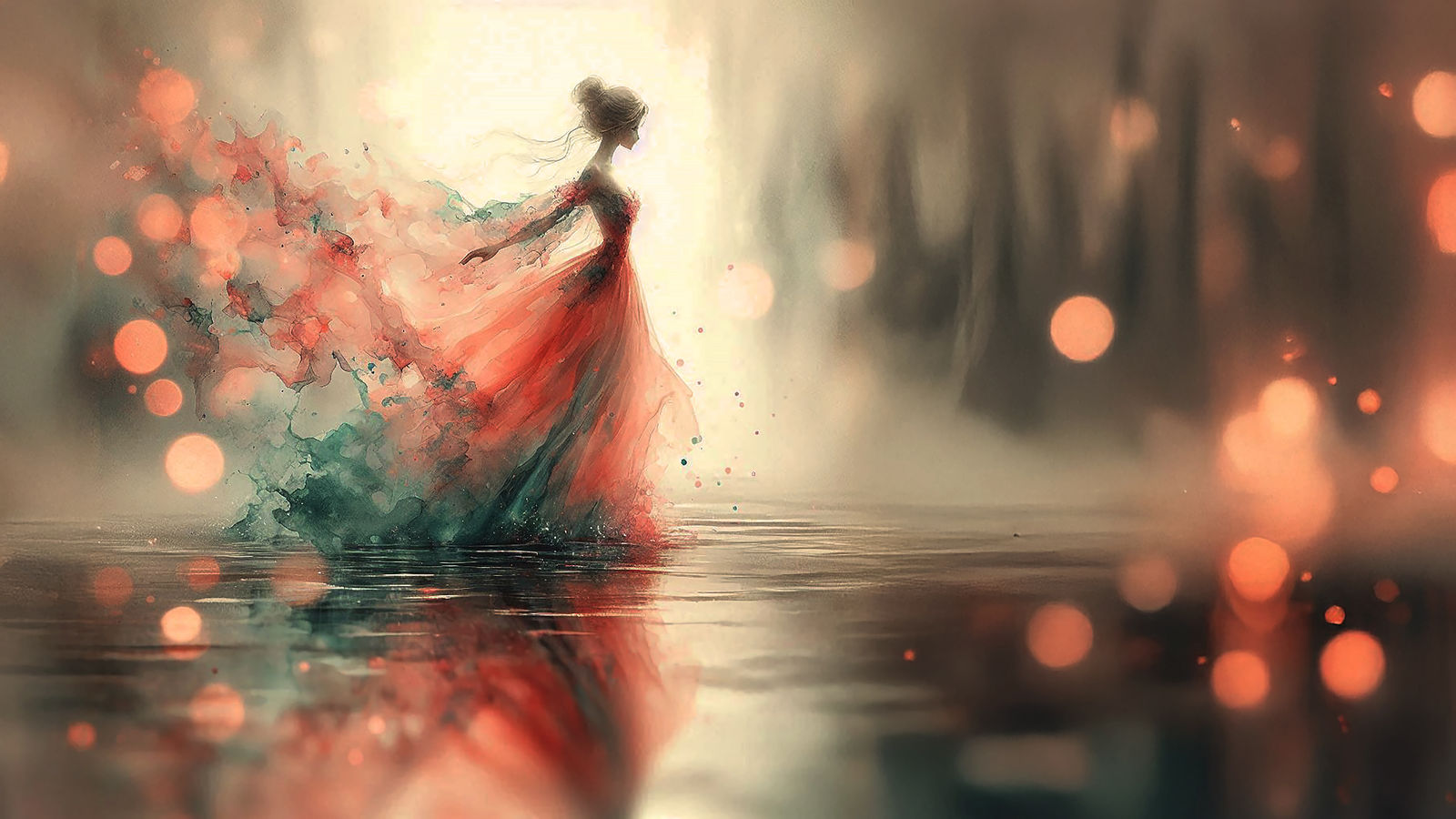 walking in the river