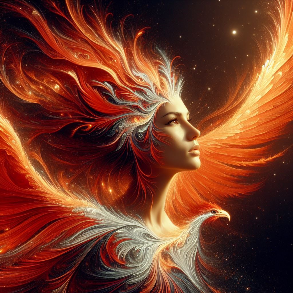 Flames of Renewal - Phoenix/Human Hybrid