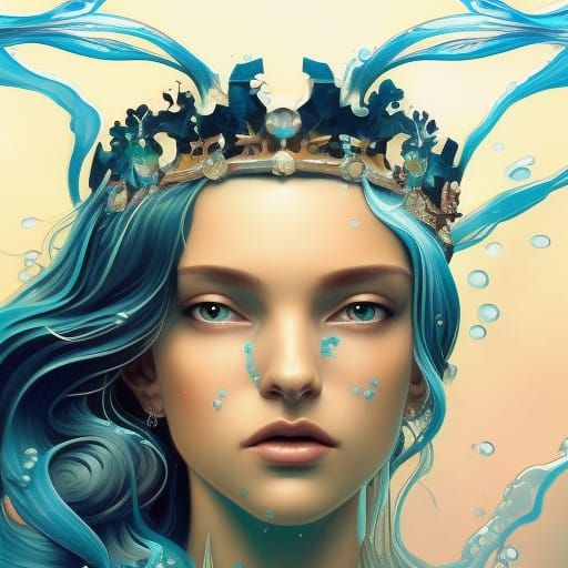 Water Goddess - AI Generated Artwork - NightCafe Creator