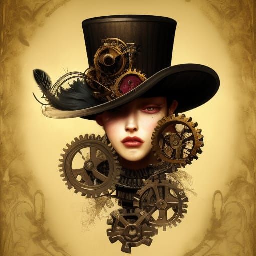 Vintage Steampunk Hat - AI Generated Artwork - NightCafe Creator